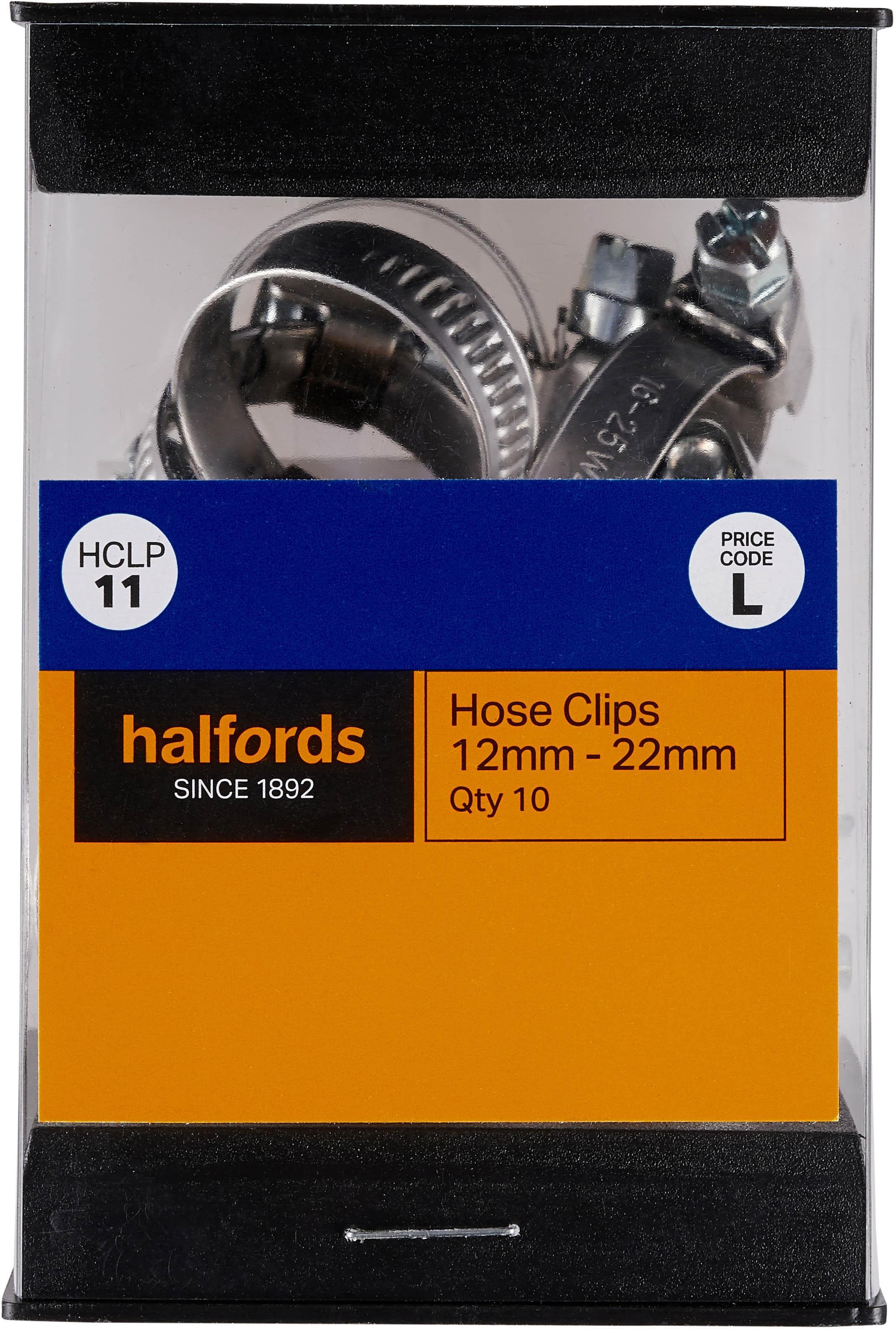 Halfords Hose Clips 12-22mm (HCLP11) - 10 Pack