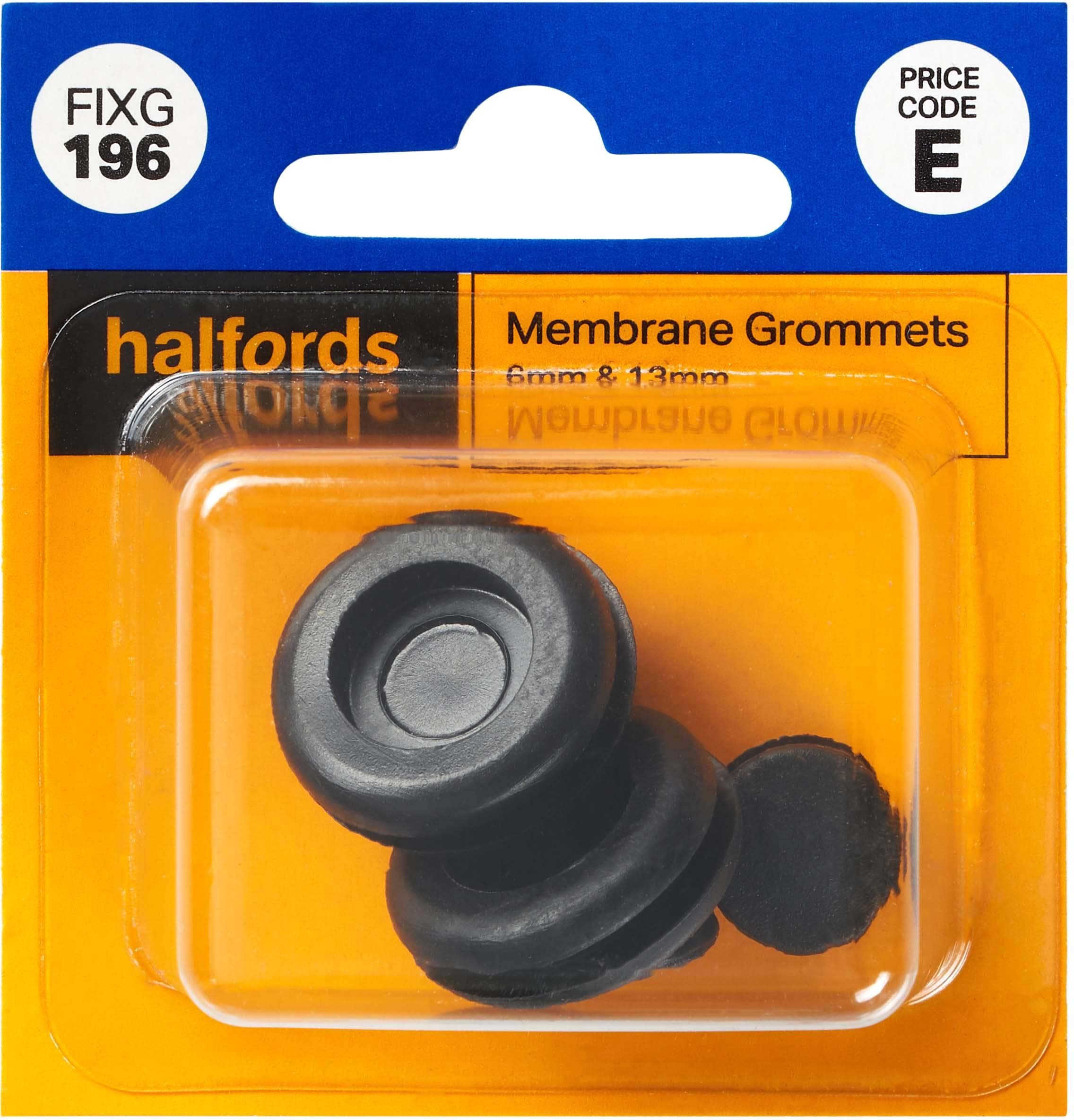 Halfords Membrane Grommets 6 & 13mm (FIXG196)