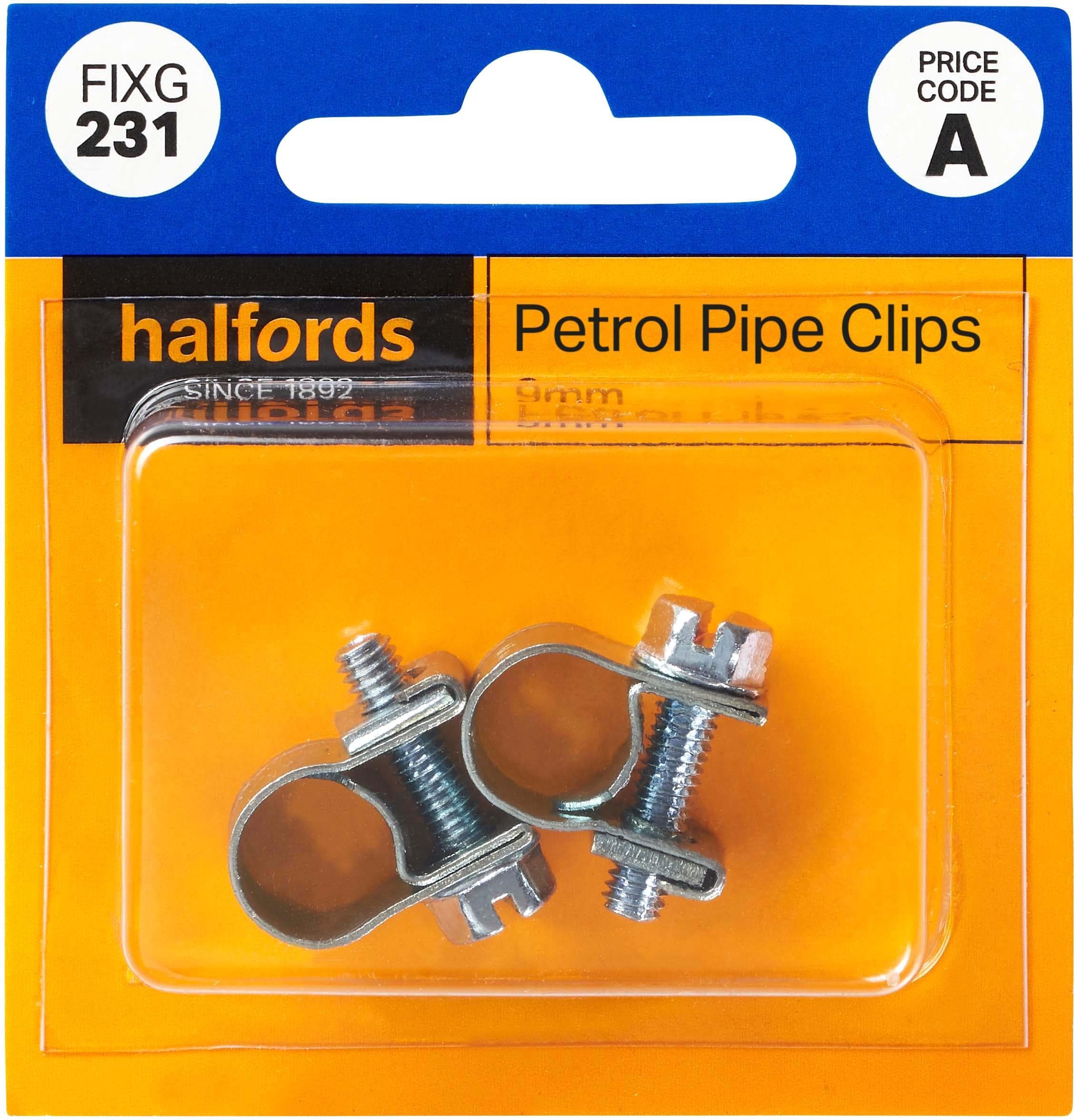Halfords Petrol Clips 9mm (FIXG231)