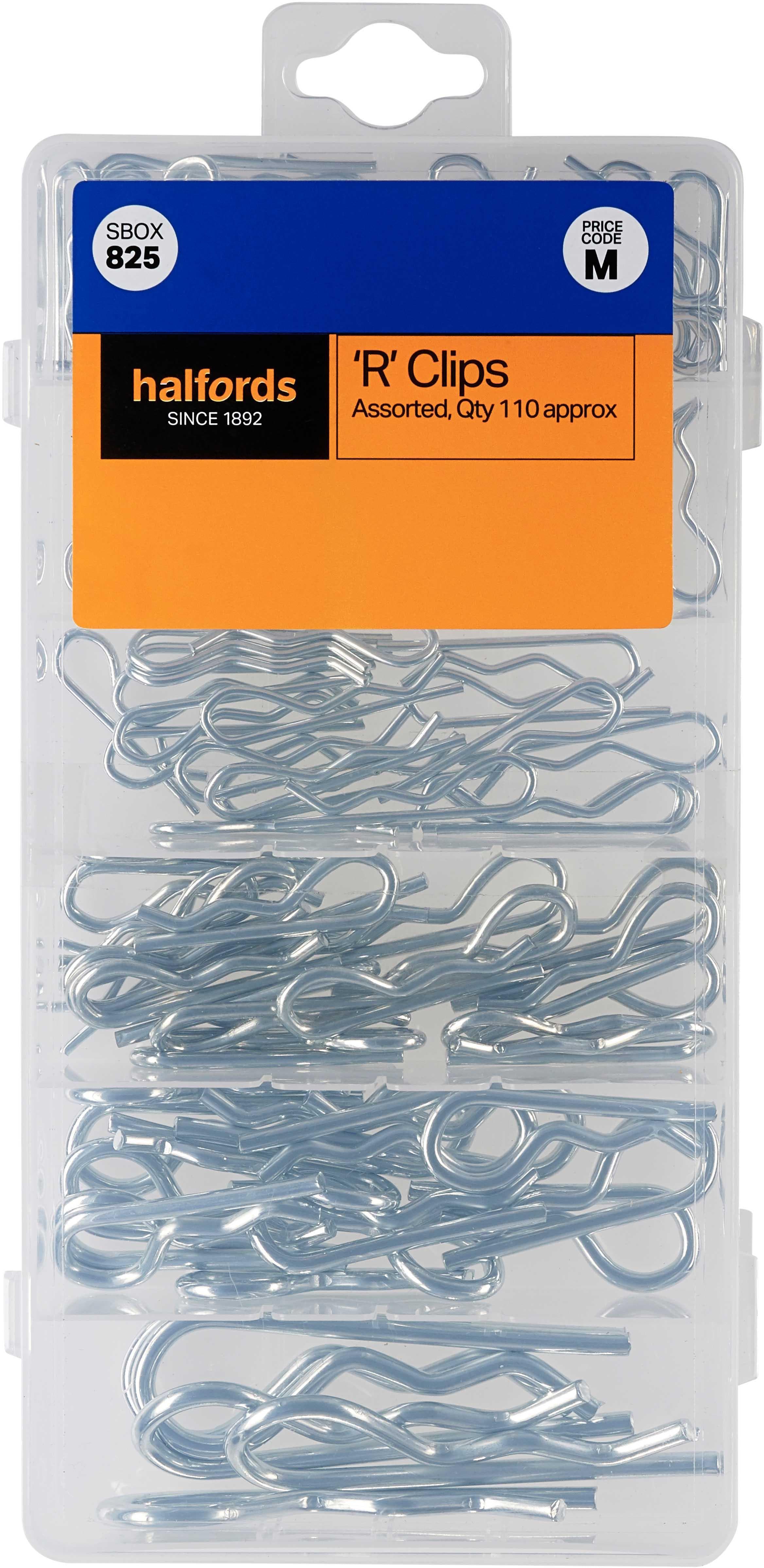 Halfords Assorted R Clip (SBOX825)