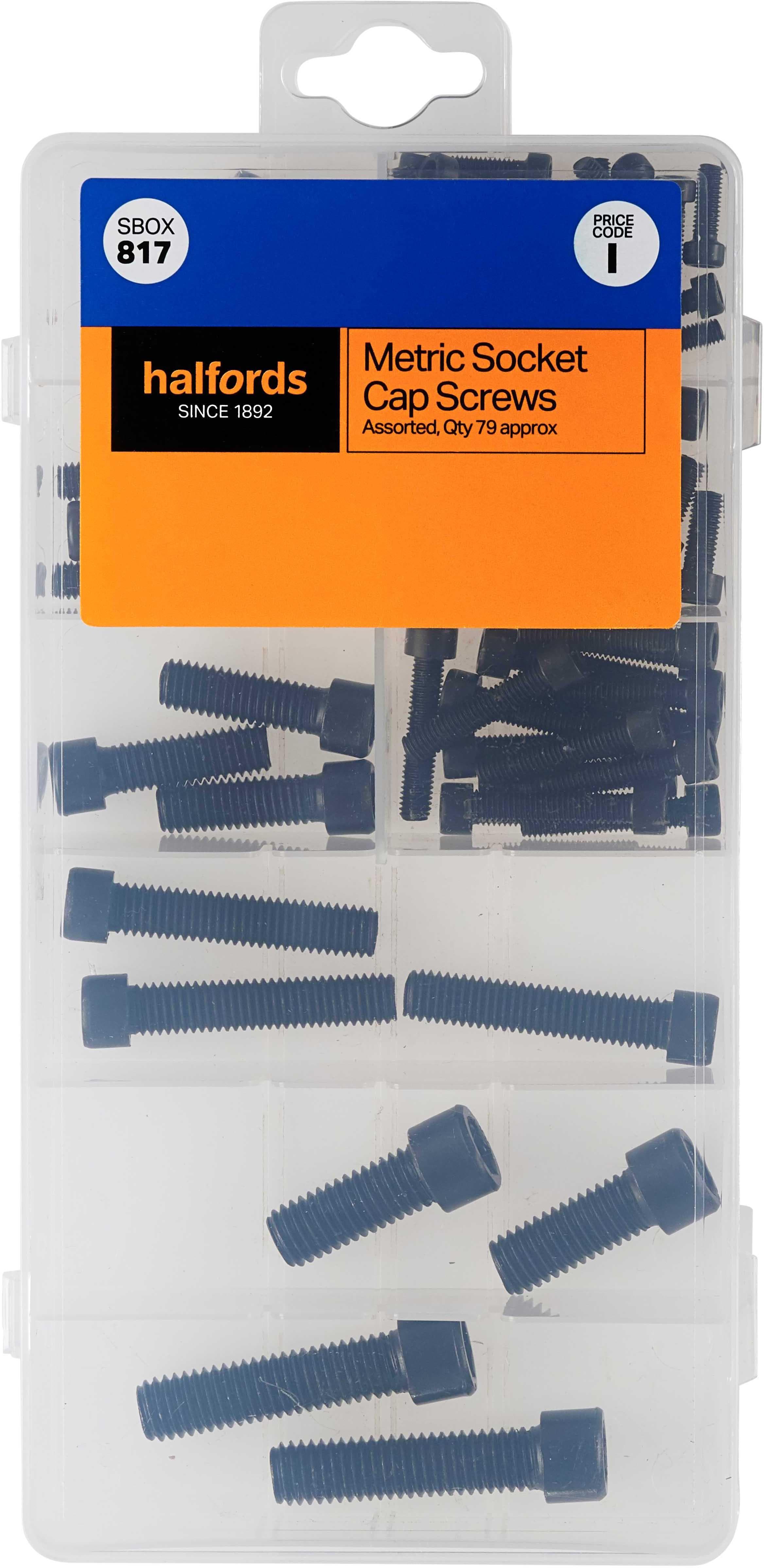 Halfords Assorted Socket Cap Screws (SBOX817)