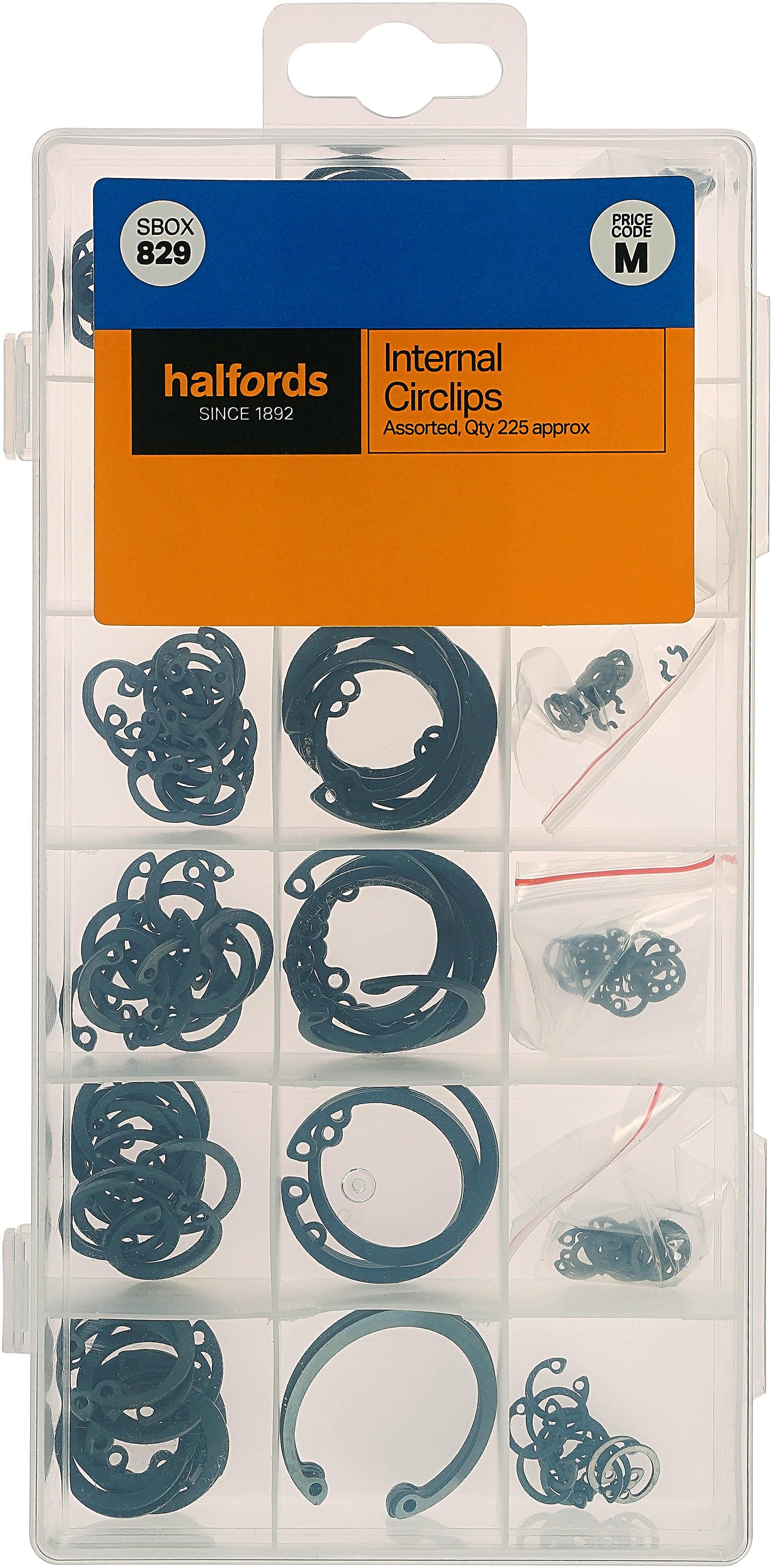 Halfords Assorted Internal Cigrclips (SBOX829)