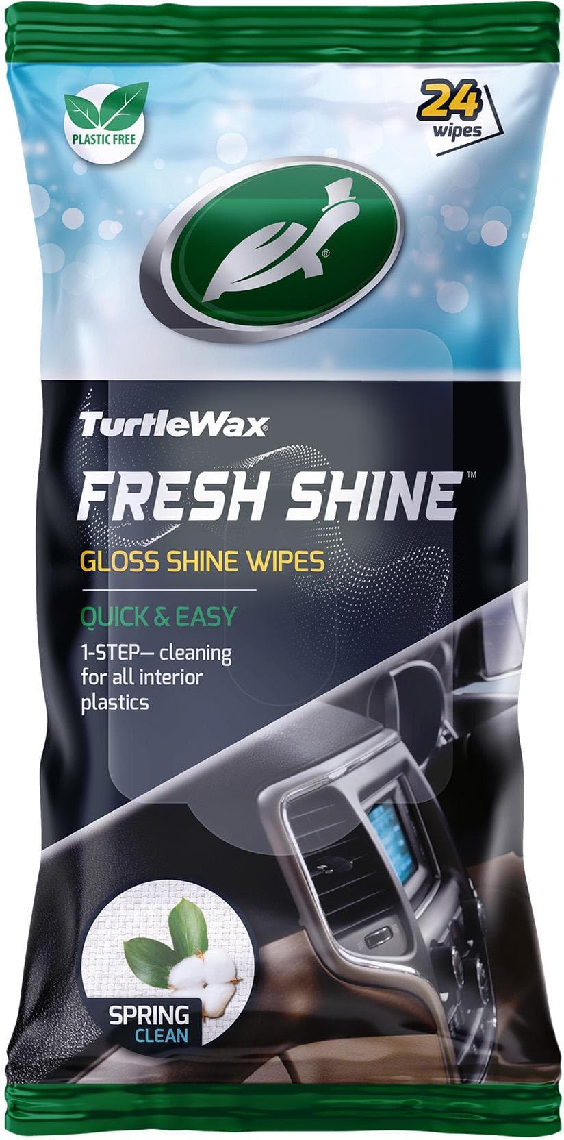 Turtle Wax Fresh Shine Gloss Dash Wipes