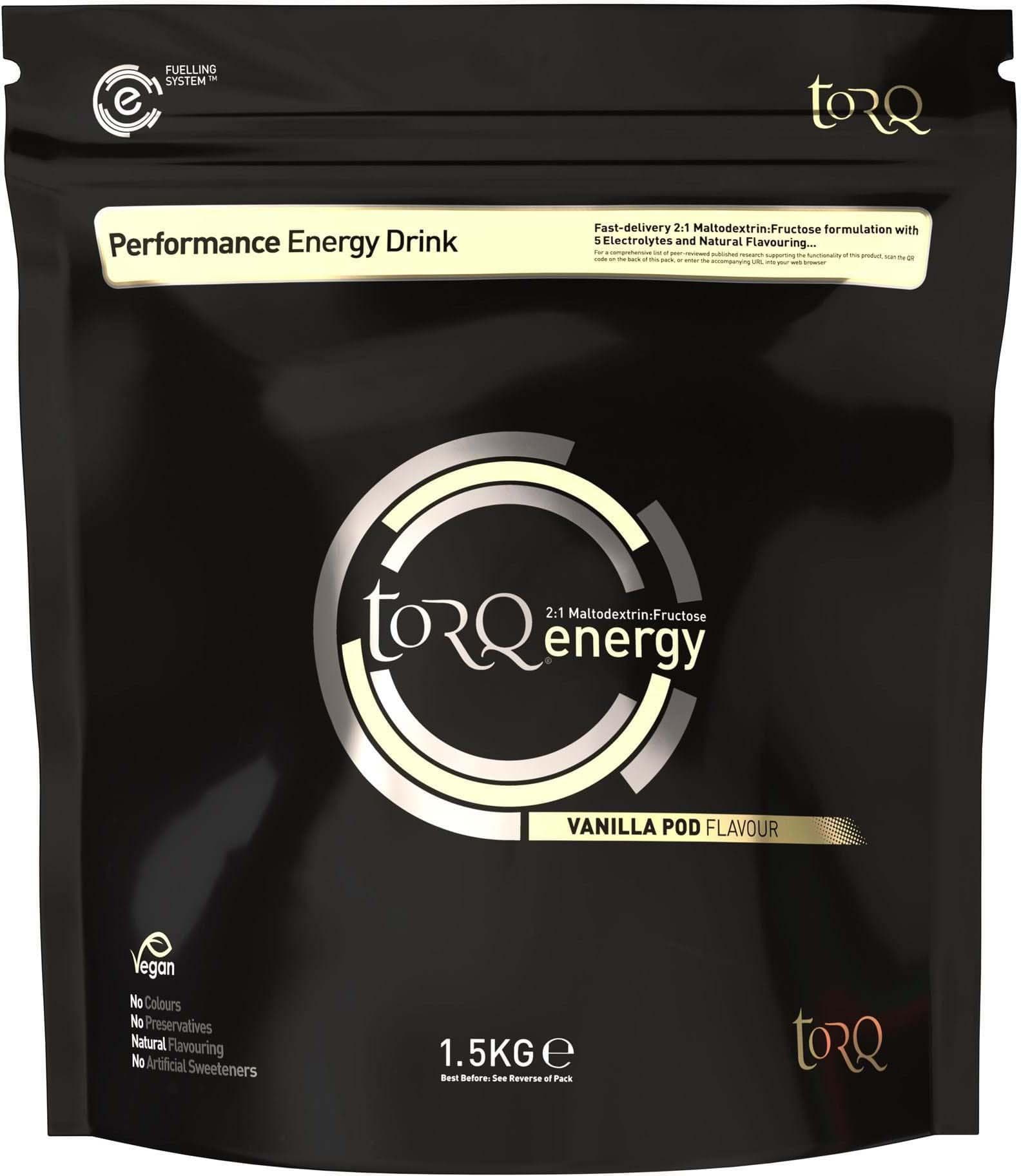 TORQ Energy Drink, 1 x 1.5kg, Vanilla Pod