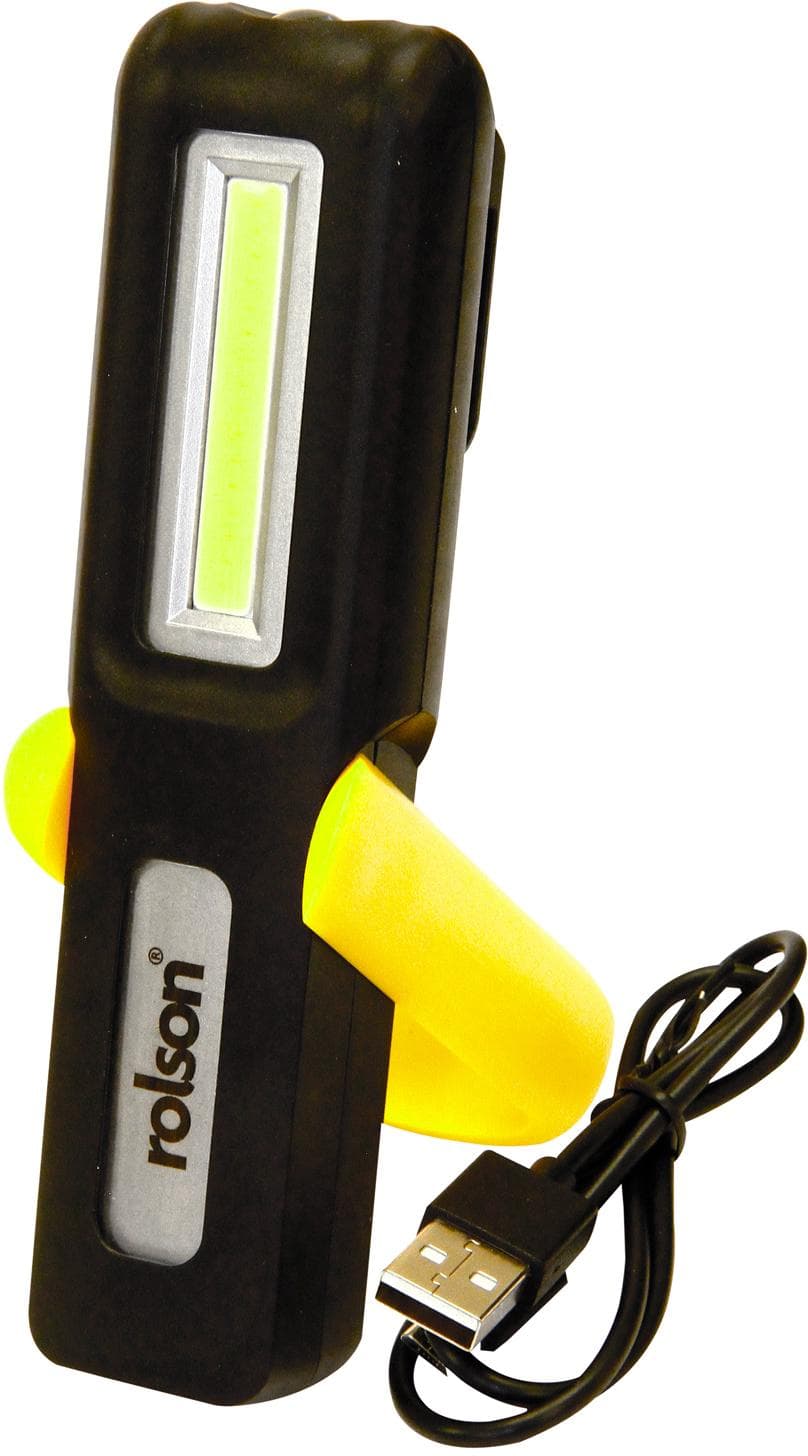 Rolson Rechargeable 3w COB Torch and Lamp
