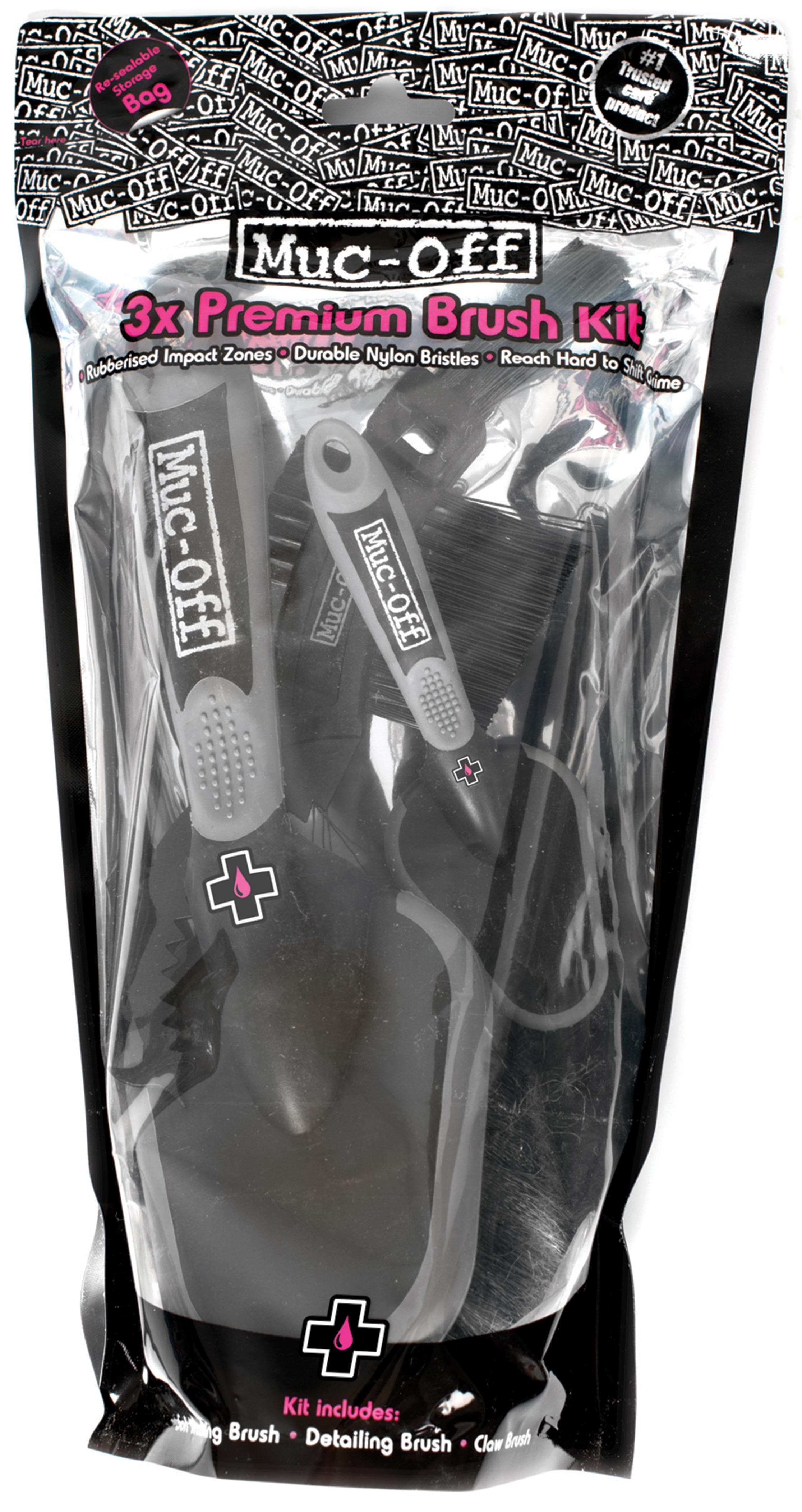 Muc-Off Motorcycle Three Piece Brush Set