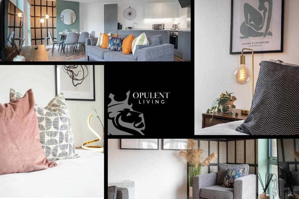 Accommodation at Luxe 3BR Great Central Apartment City View Near Sheffield in sheffield