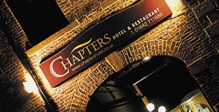 Accommodation at Chapters Hotel in stokesley