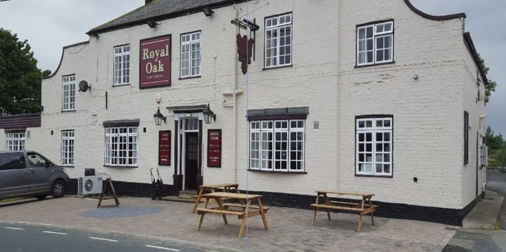Pub The Royal Oak in the bay filey