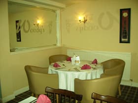 Dining at Woody's in thornton le moor