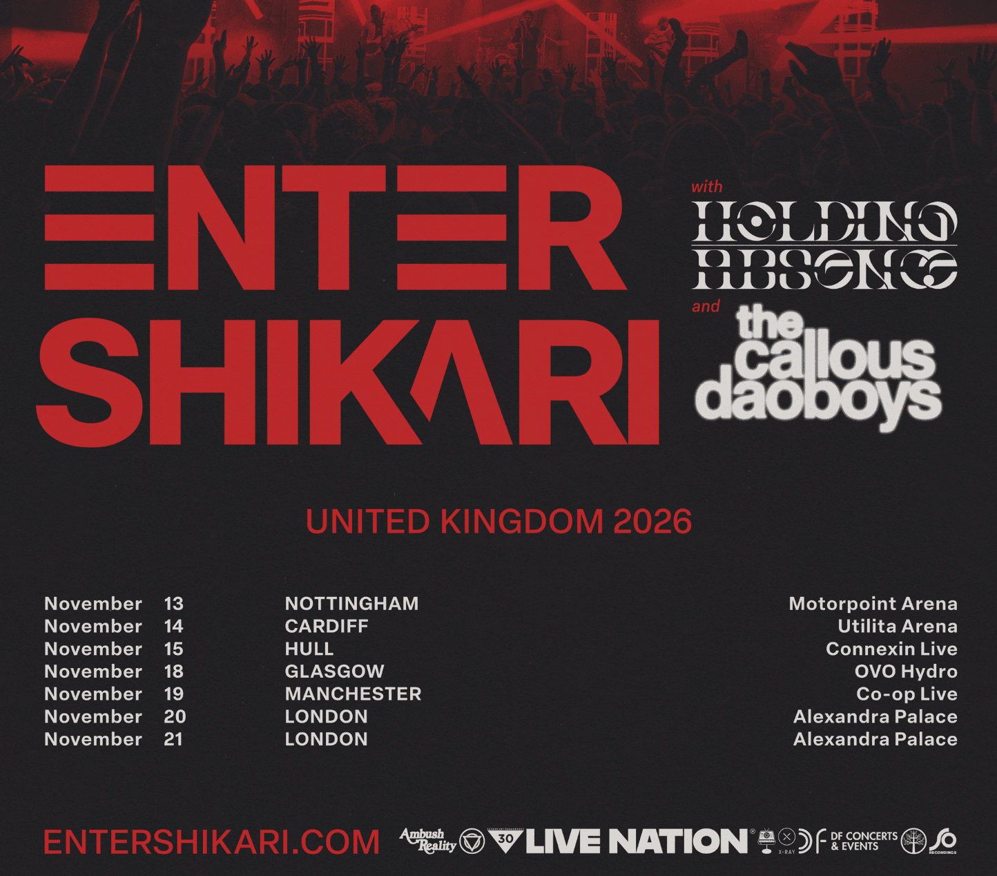 Enter Shikari Announce UK & EU November Headline Arena Tour (Their Biggest Yet)