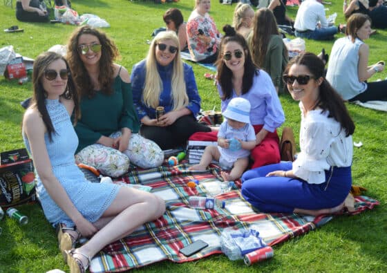 a family at the races