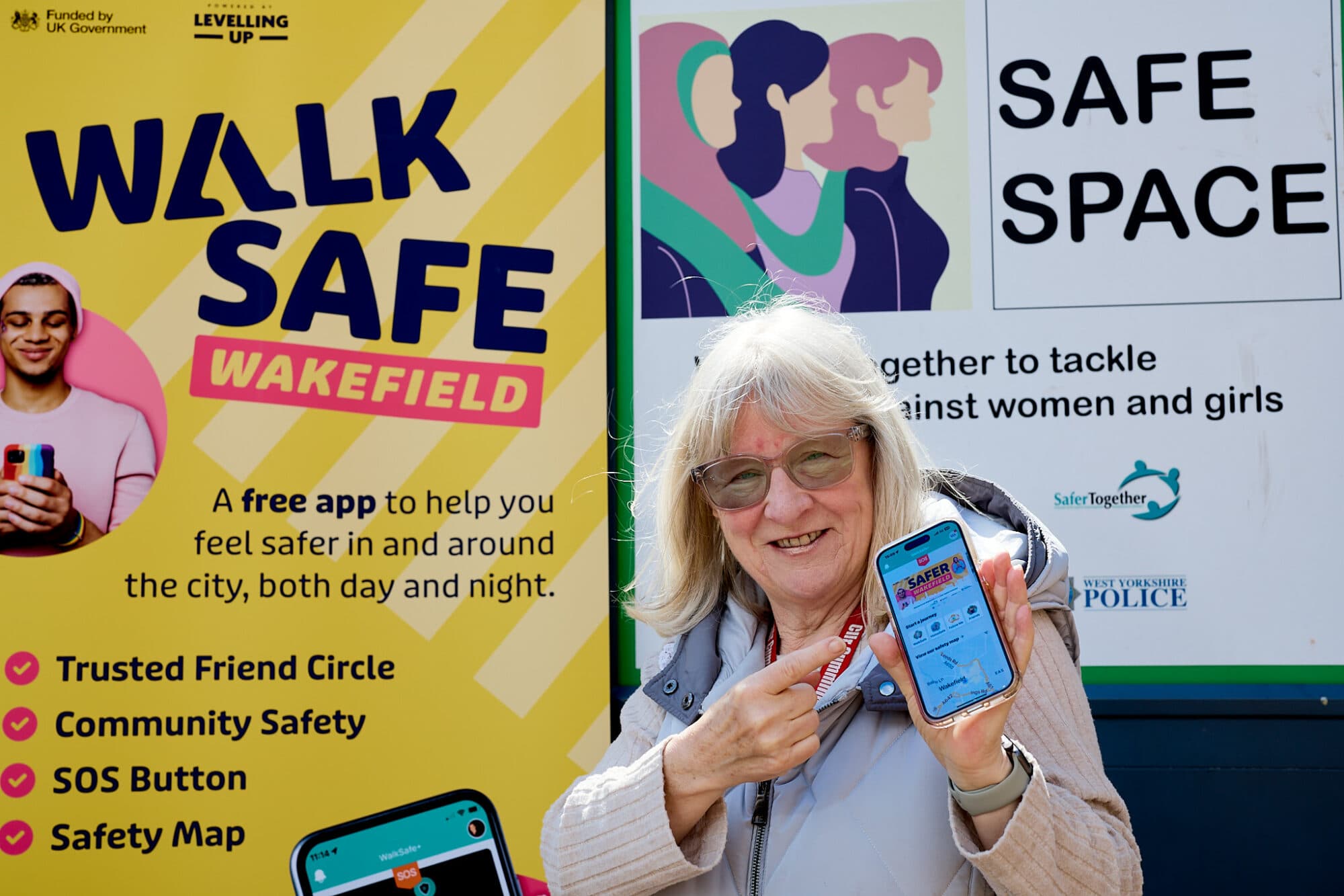 WalkSafe app Wakefield