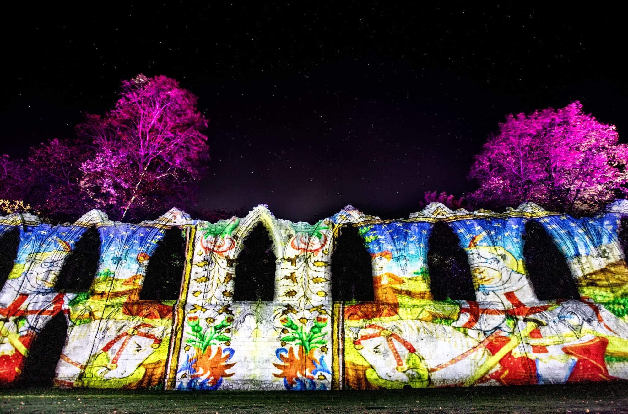 Luxmuralis Light Show Opens York Museum Gardens