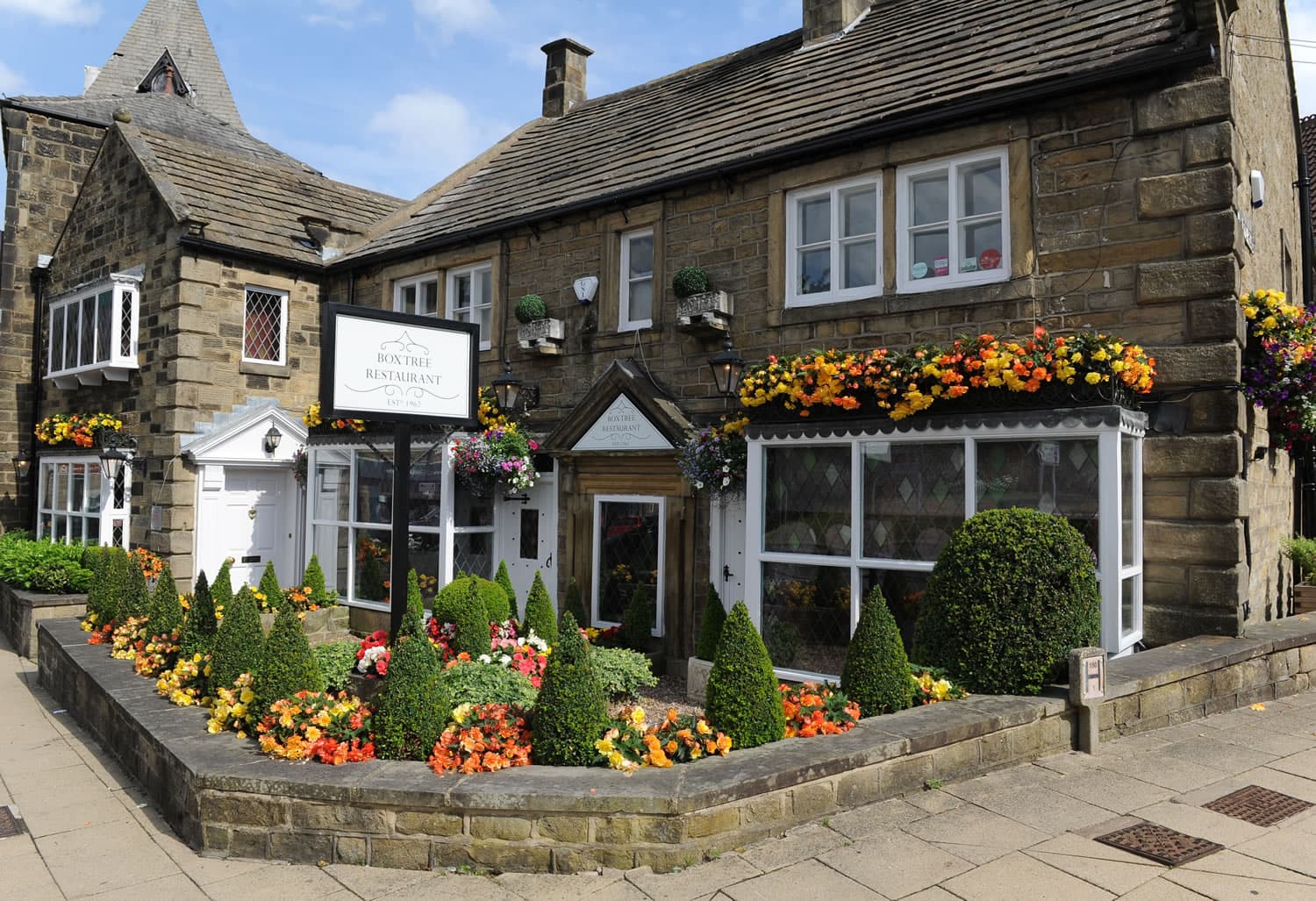 Dining at Box Tree Restaurant in ilkley