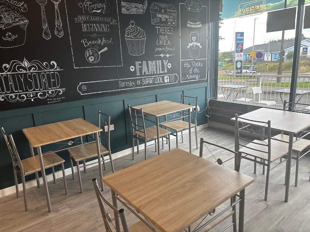 Dining at Smokies' cafe and takeaway in barnsley