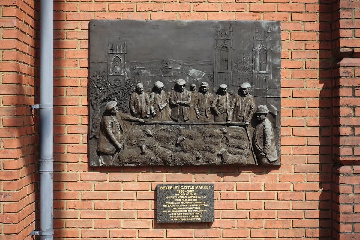 Beverley Cattle Market Plaque - Historic Site in beverley