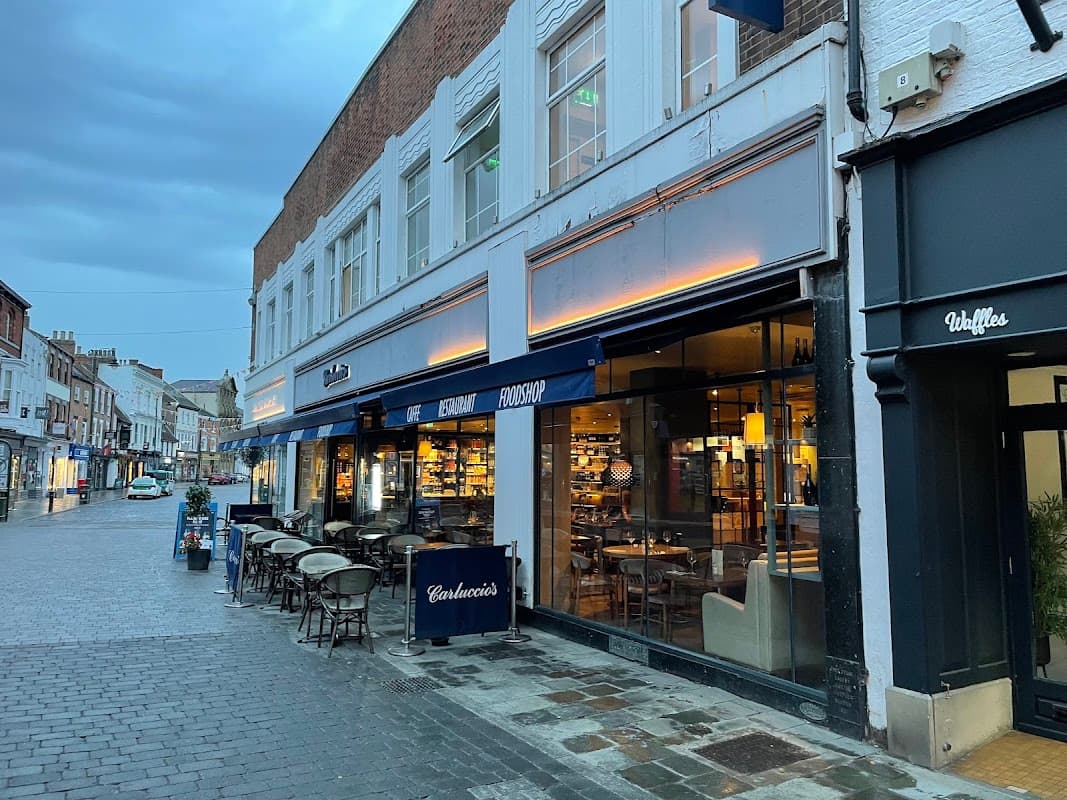 Dining at Carluccio's in beverley