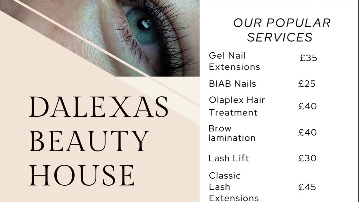 Dalexaβs Beauty House β Wax, Lashes, Brows, Nails, Makeup - Beauty Salons in beverley