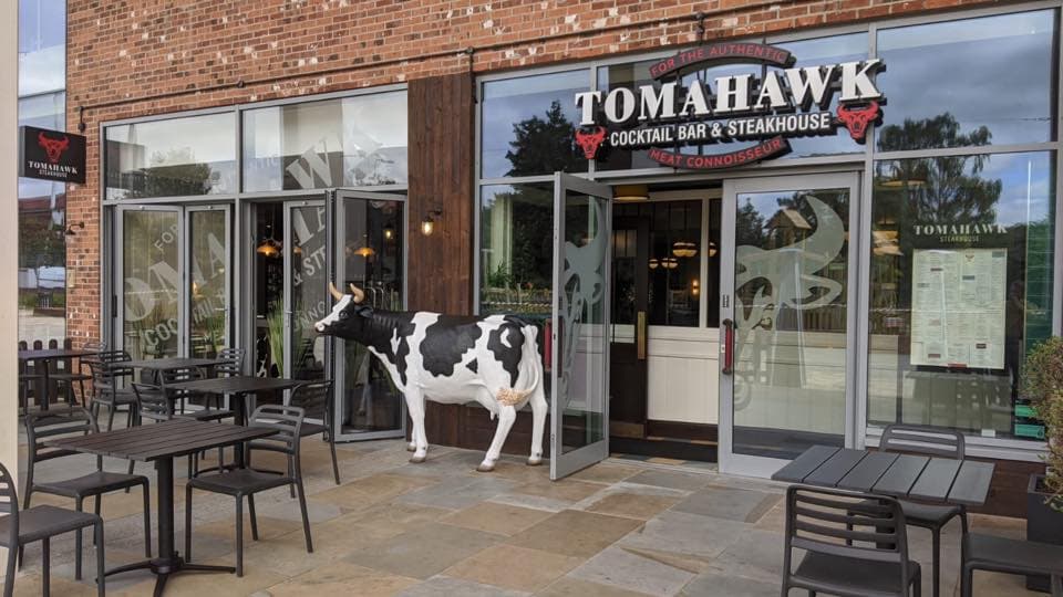Dining at Tomahawk Steakhouse Beverley in beverley
