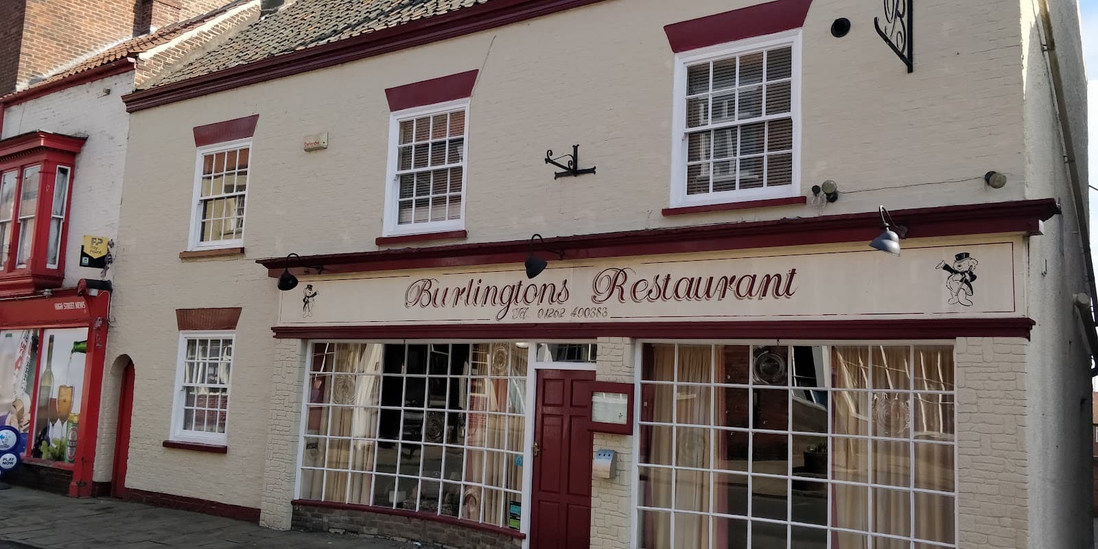 Dining at Burlingtons Restaurant in bridlington