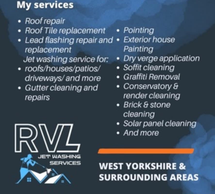RVL pressure washing service - Roofers in brighouse