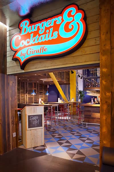 Dining at Burgers & Cocktails by Giraffe in castleford