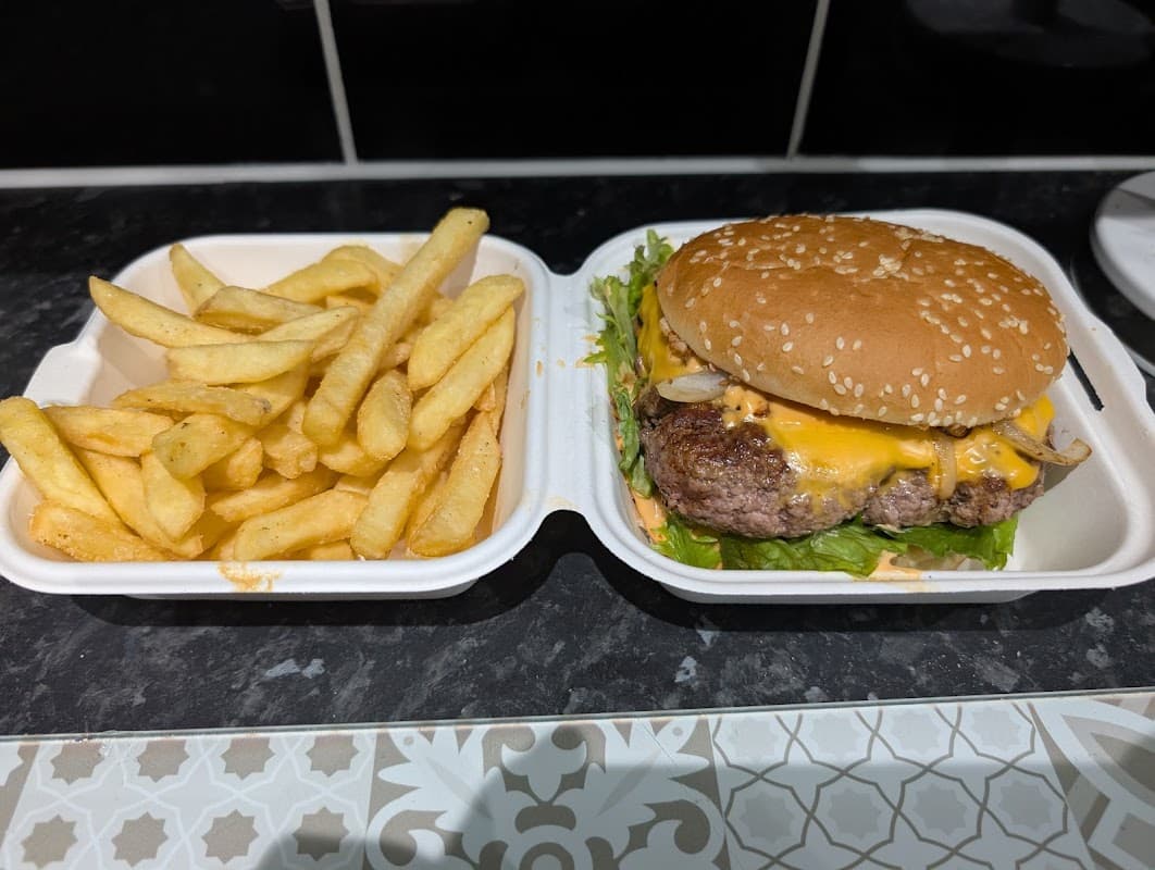 Dining at The Burger Van in castleford