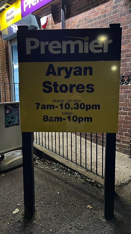 Aryan Stores - Premier - Corner Shops in conisbrough