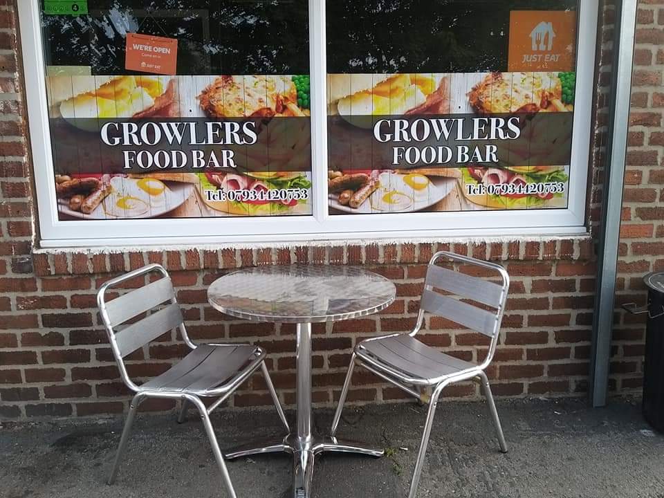 Dining at Growlers sandwich bar and event catering in conisbrough