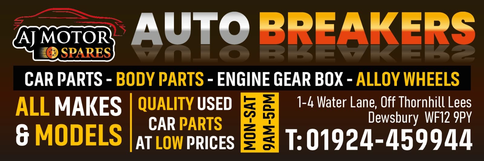AJ Motors T/a AJ Motorspares - Car Parts in dewsbury