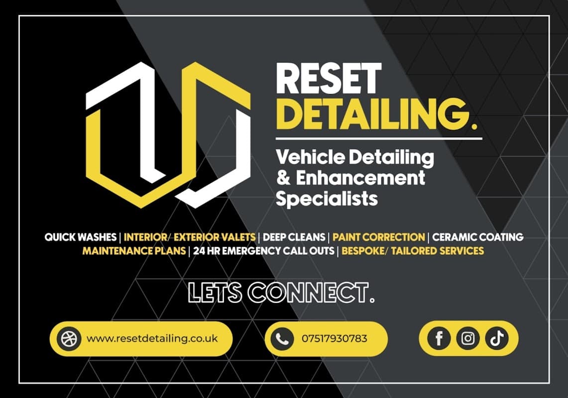 Reset Detailing - Car Washes in dewsbury