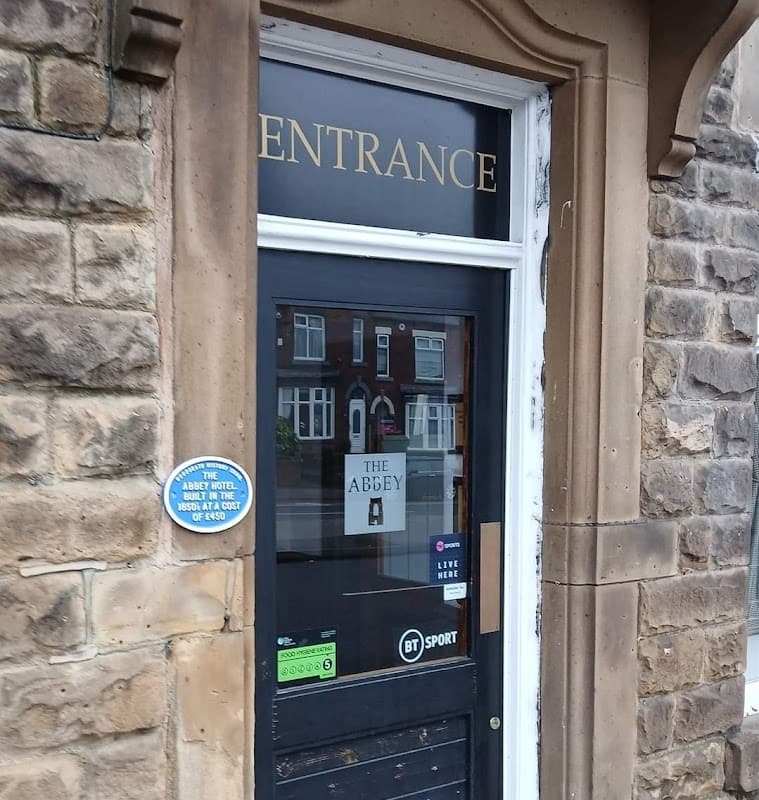 Abbey Hotel Blue Plaque (Woodseats History Trail) - Historic Site in greenhill