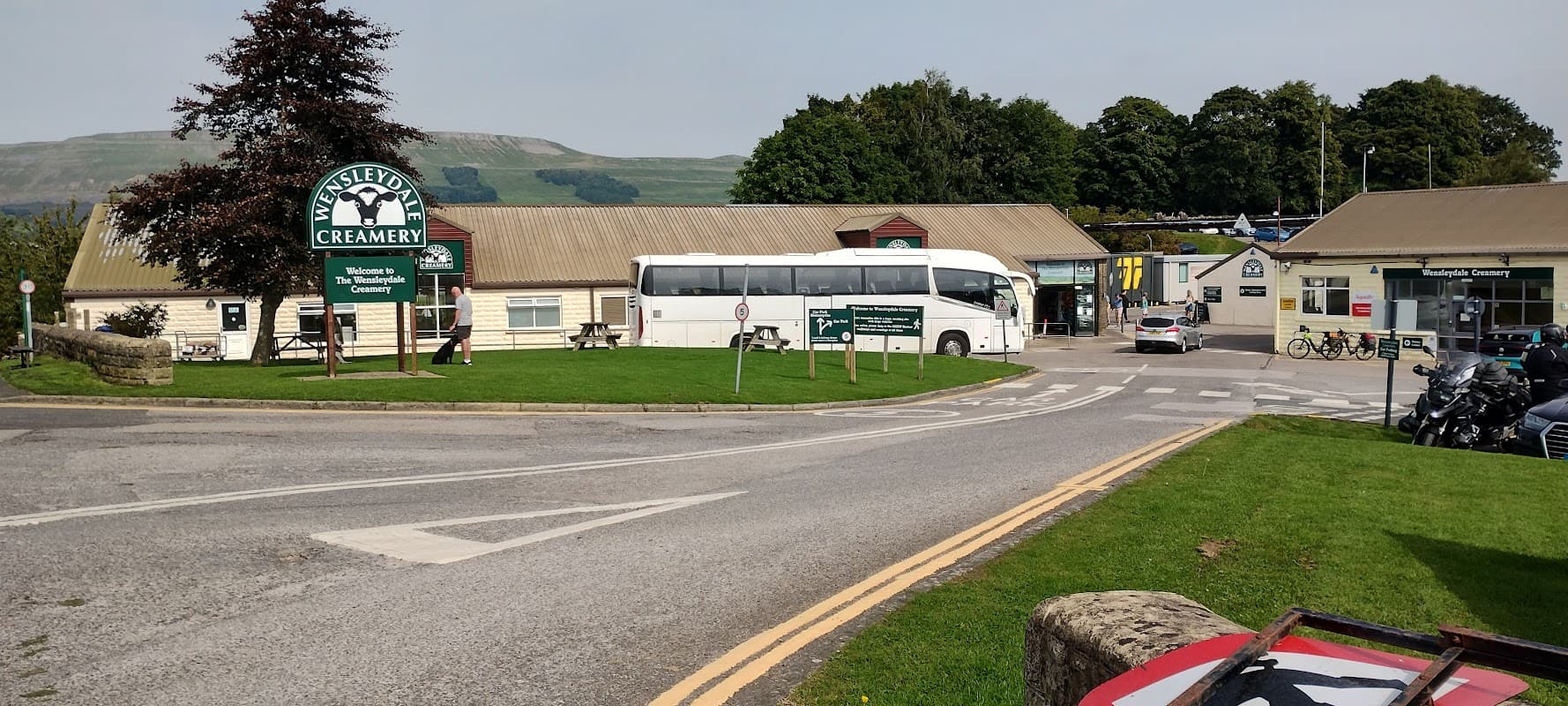 Bus Stop at Wensleydale Creamery - Bus Stops in hawes