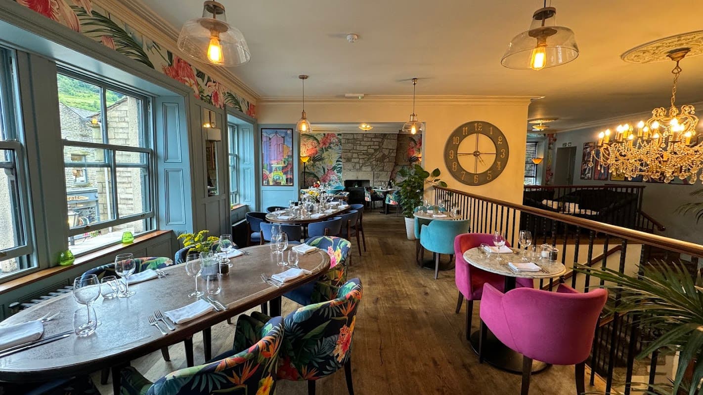 Dining at Old Gate Bar & Restaurant in hebden bridge