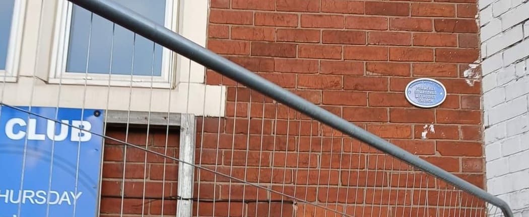 Scarsdale Methodist Church Blue Plaque (Woodseats History Trail) - Historic Site in heeley