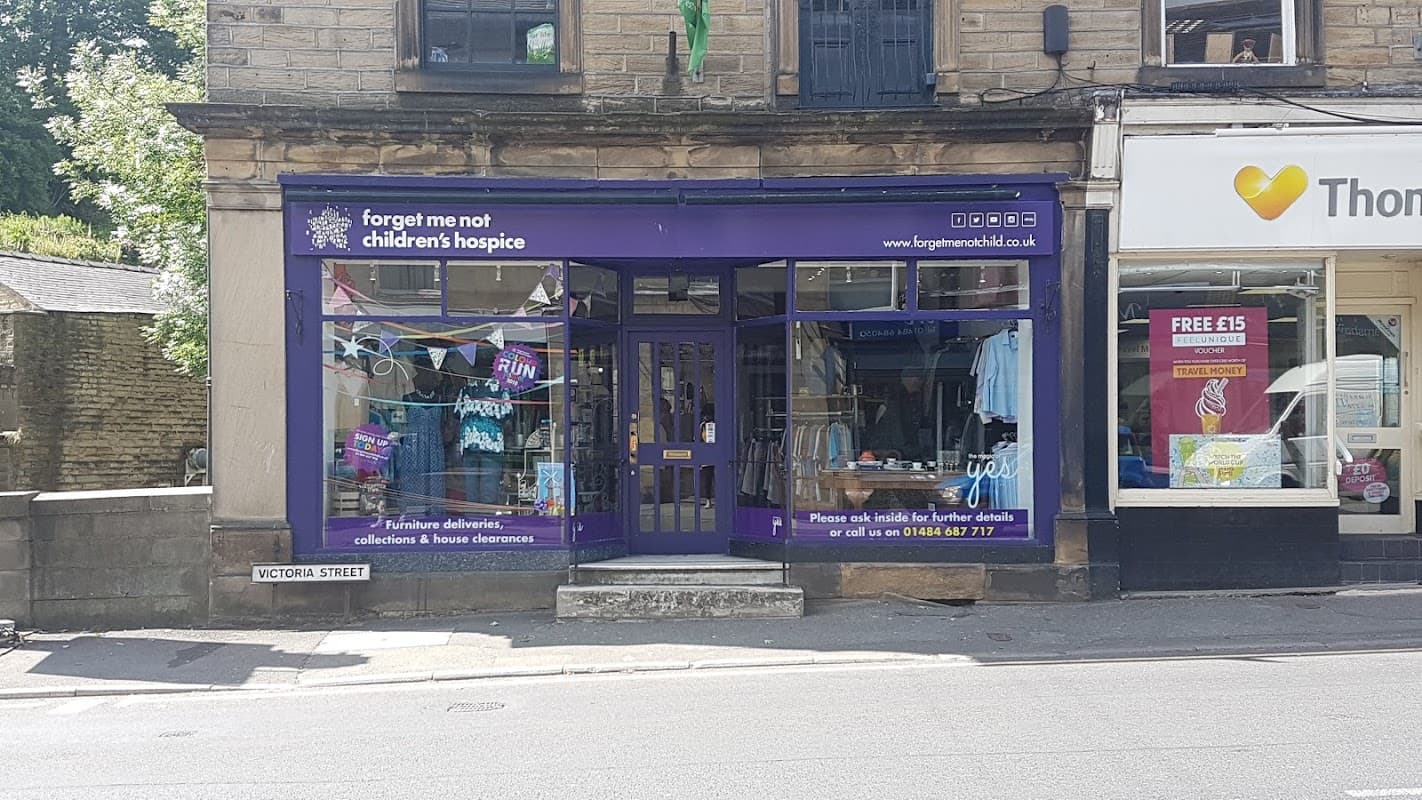 Forget Me Not Children's Hospice Holmfirth Shop & Bridal Suite - Charity Shops in holme valley
