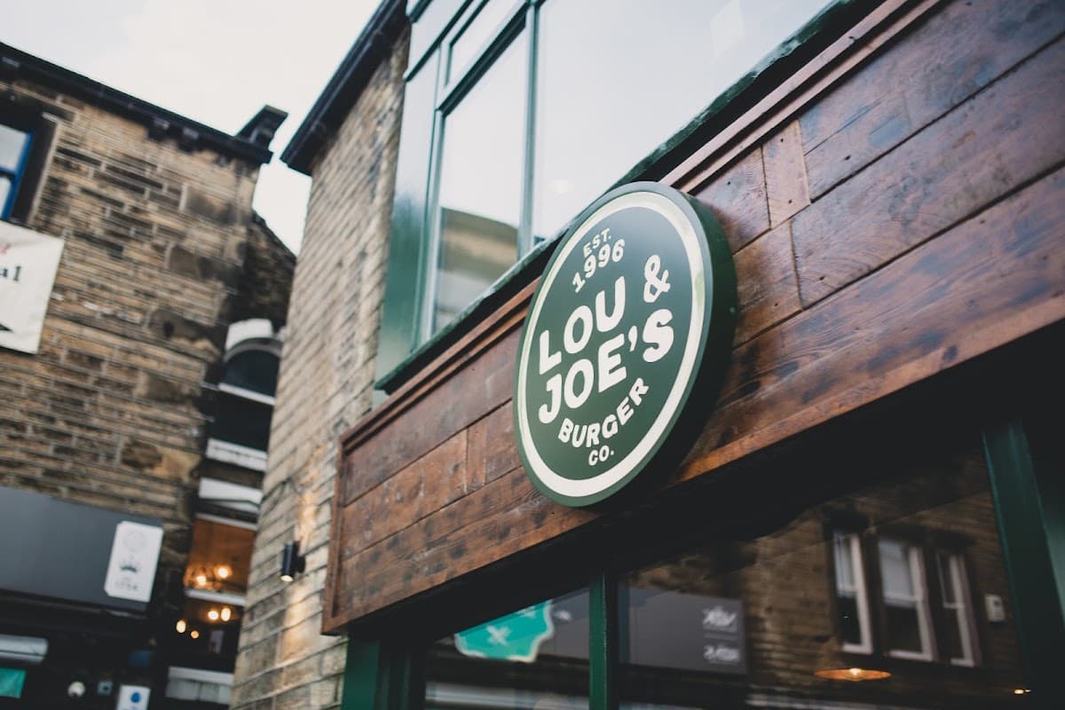 Dining at Lou & Joe's Burger Company in holme valley