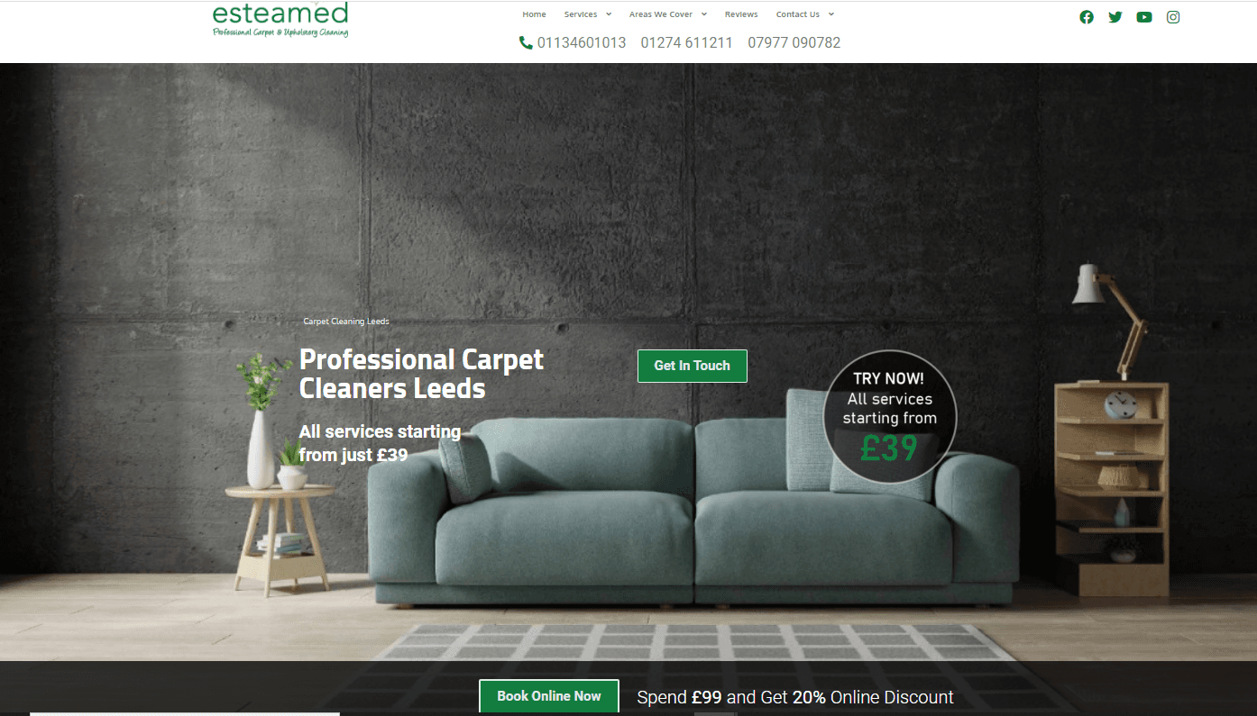 Esteamed Professional Carpet Cleaning Leeds - Carpet Cleaners in horsforth