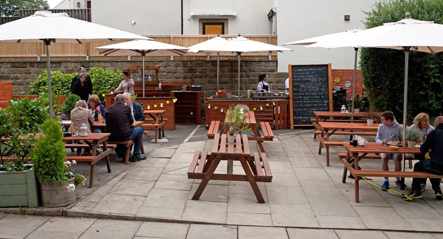 Dining at Ilkley Moor Vaults in ilkley