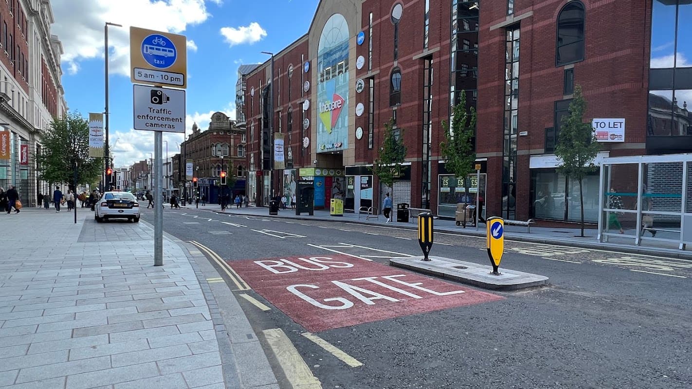 Bus Stop at Headrow D - Bus Stops in leeds