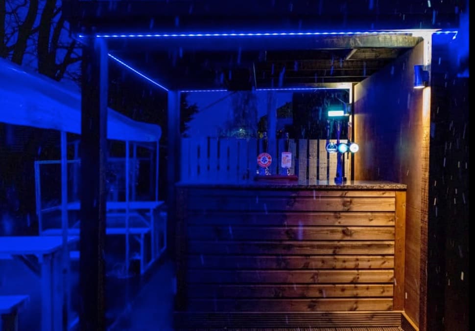 Dining at Bay Horse, Cowling in middleton cowling