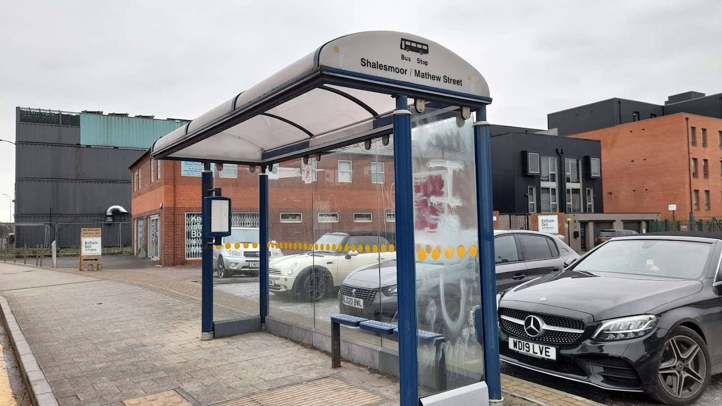 Bus Stop at Shalesmoor/Ebenezer Street - Bus Stops in neepsend