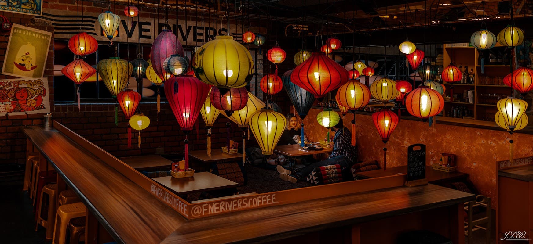 Dining at Five Rivers Coffee Company in neepsend