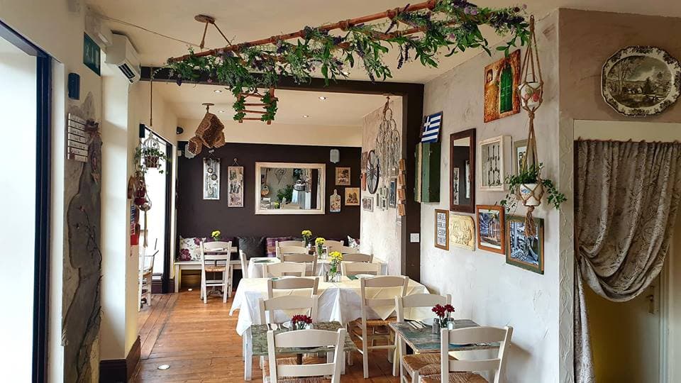 Dining at Meraki Greek Restaurant Sheffield in nether edge