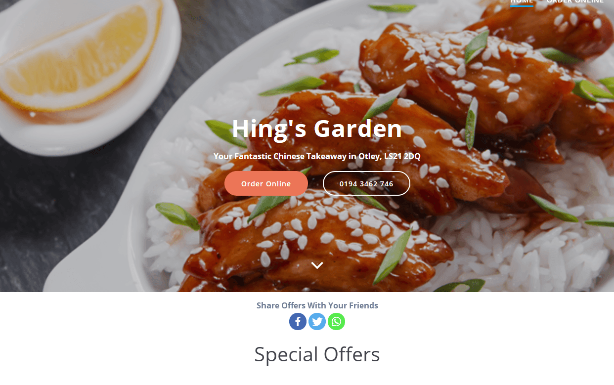 Hings Garden - Takeaway in otley