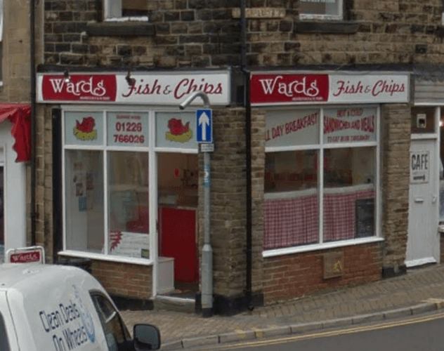 Dining at Wards Fish & Chips in penistone