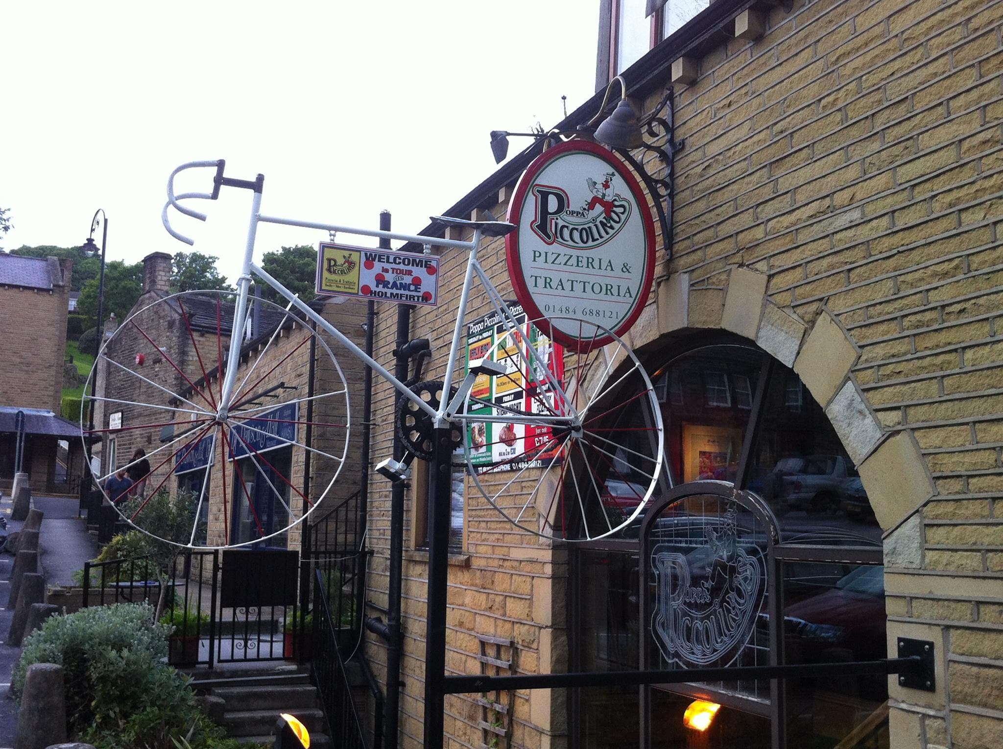 Dining at Poppa Piccolino's Pizzeria & Trattoria in holmfirth