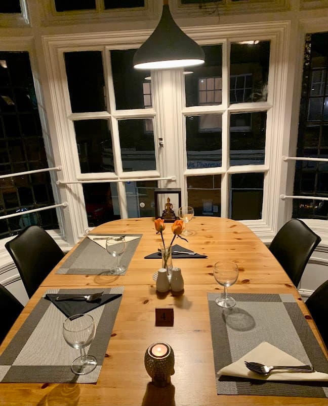 Dining at Sunitras Thai Restaurant in richmond