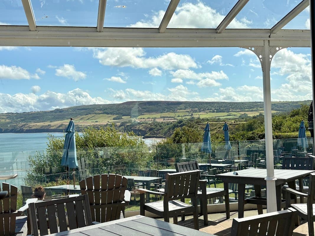 Dining at Osbournes at the Victoria Hotel in robin hoods bay